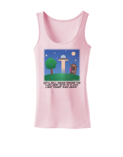 UFO Stopping At an Out-house Text Womens Tank Top by TooLoud-Womens Tank Tops-TooLoud-SoftPink-X-Small-Davson Sales