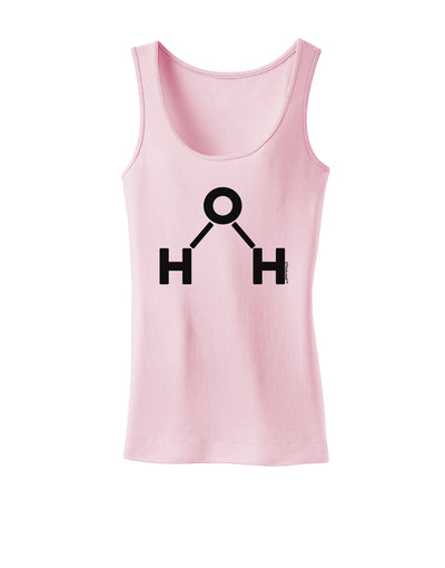 Water Molecule Text Womens Tank Top by TooLoud-Womens Tank Tops-TooLoud-SoftPink-X-Small-Davson Sales