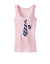 TooLoud Wizard Tie Blue and Silver Womens Petite Tank Top-TooLoud-SoftPink-X-Small-Davson Sales