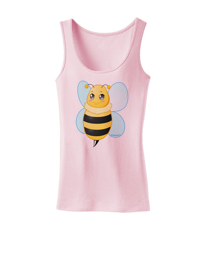 Cute Bee Womens Tank Top-Womens Tank Tops-TooLoud-SoftPink-X-Small-Davson Sales