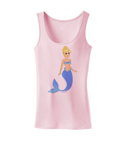 Mermaid Design - Blue Womens Tank Top-Womens Tank Tops-TooLoud-SoftPink-X-Small-Davson Sales