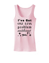 I've Got One Less Problem Without Ya! Womens Tank Top-Womens Tank Tops-TooLoud-SoftPink-X-Small-Davson Sales