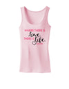 Where There Is Love Gandhi Womens Petite Tank Top-TooLoud-SoftPink-X-Small-Davson Sales