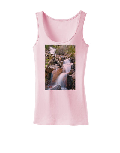 Colorado Waterfall Scene Womens Tank Top-Womens Tank Tops-TooLoud-SoftPink-X-Small-Davson Sales