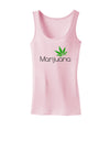 Marijuana Text and Leaf Womens Tank Top-Womens Tank Tops-TooLoud-SoftPink-X-Small-Davson Sales