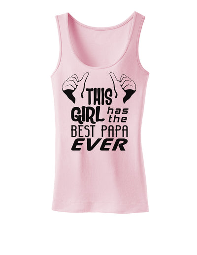 This Girl Has the Best Papa Ever Womens Tank Top-Womens Tank Tops-TooLoud-SoftPink-X-Small-Davson Sales