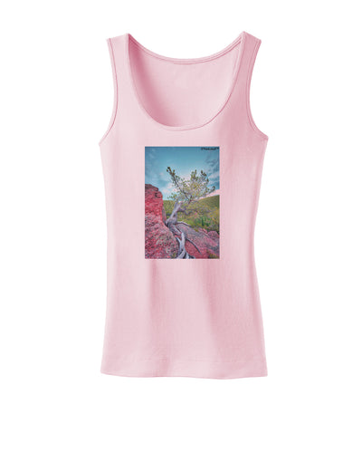 CO Cliffside Tree Womens Tank Top-Womens Tank Tops-TooLoud-SoftPink-X-Small-Davson Sales