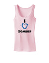 I Heart Zombies - Bloody Heart Blue Womens Tank Top-Womens Tank Tops-TooLoud-SoftPink-X-Small-Davson Sales