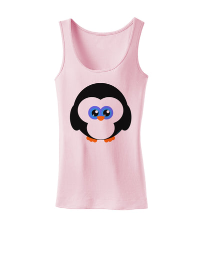 Cute Penguin Christmas Womens Tank Top-Womens Tank Tops-TooLoud-SoftPink-X-Small-Davson Sales