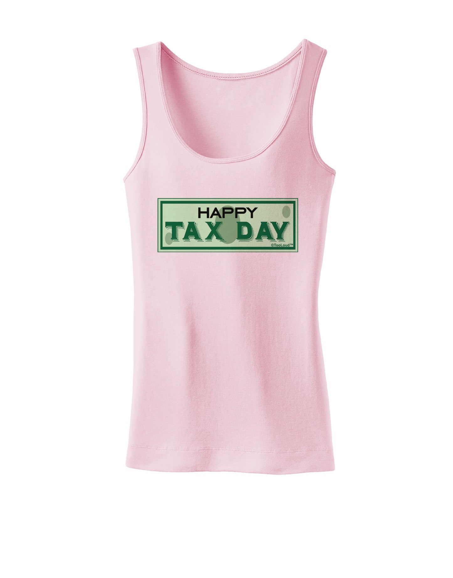 Happy Tax Day Womens Petite Tank Top-TooLoud-SoftPink-X-Small-Davson Sales