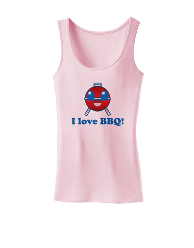 I Love BBQ Womens Tank Top-Womens Tank Tops-TooLoud-SoftPink-X-Small-Davson Sales