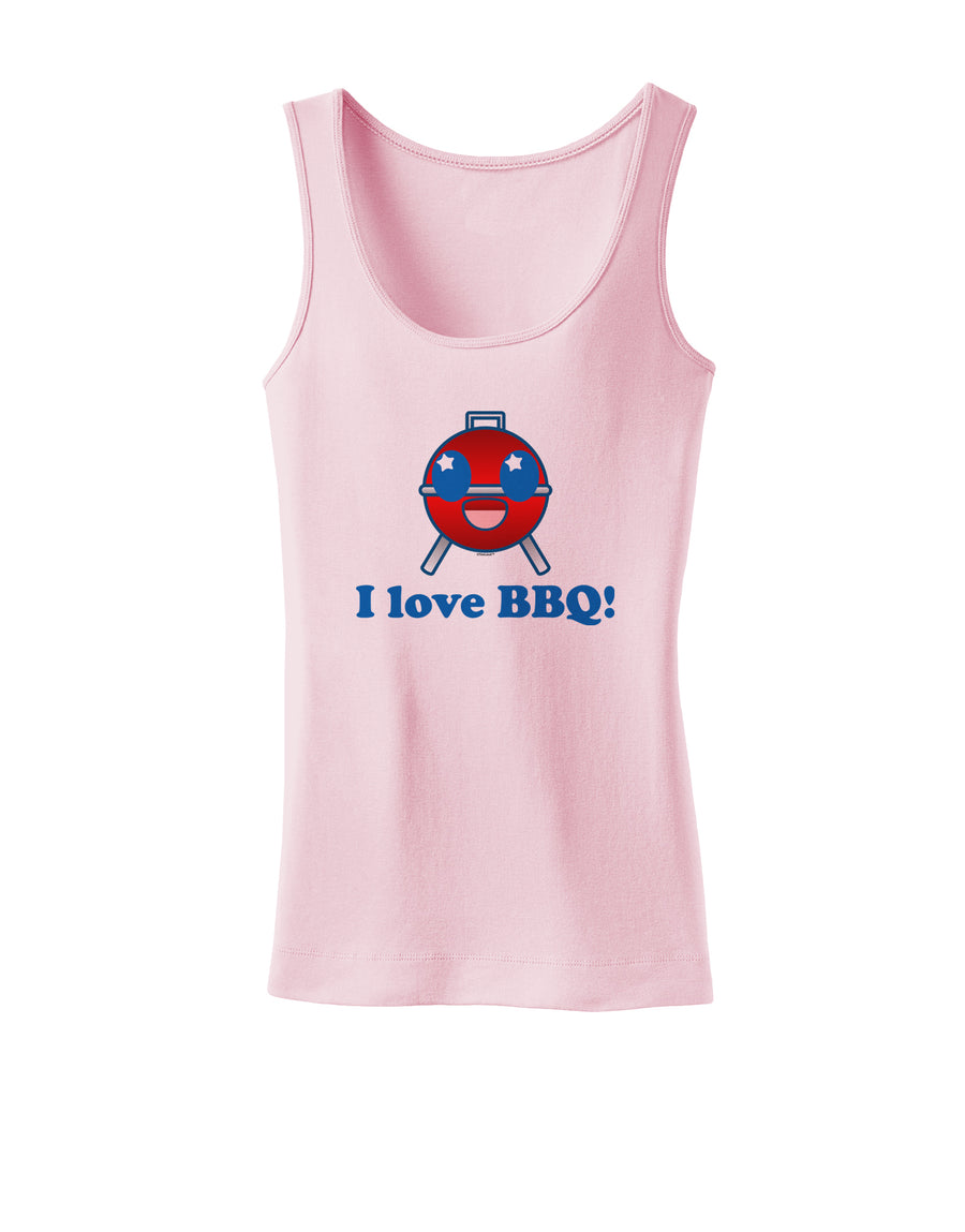 I Love BBQ Womens Tank Top-Womens Tank Tops-TooLoud-White-X-Small-Davson Sales