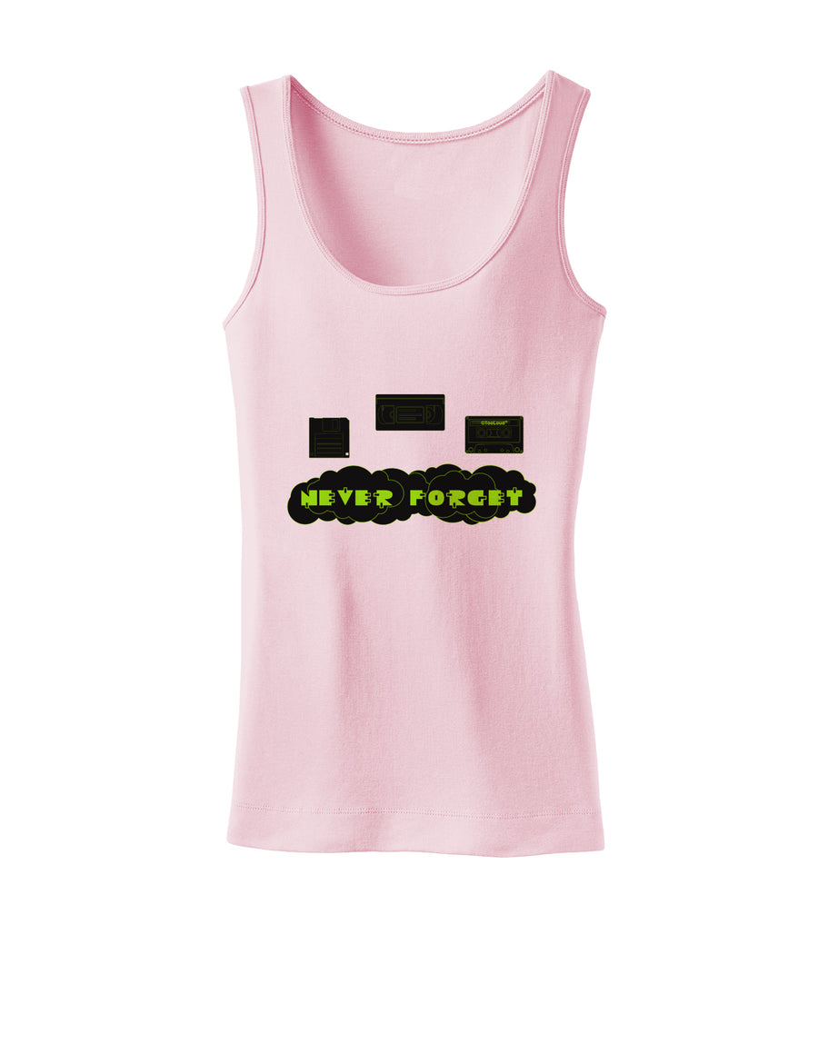 Never Forget Retro 80's Funny Womens Petite Tank Top by TooLoud-Mens T-Shirt-TooLoud-White-X-Small-Davson Sales