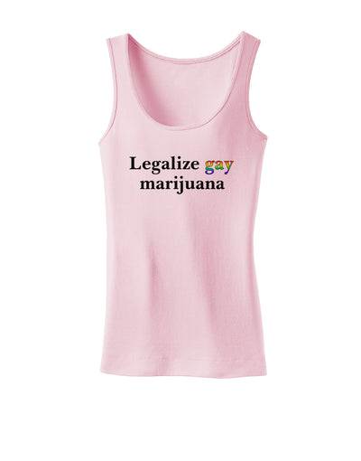 Legalize Gay Marijuana Womens Tank Top-Womens Tank Tops-TooLoud-SoftPink-X-Small-Davson Sales