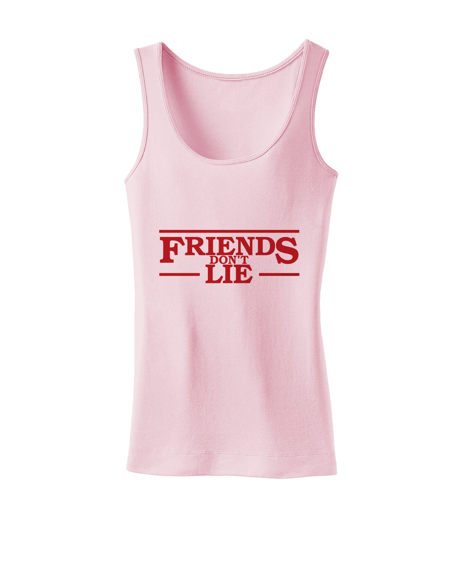 Friends Don't Lie Womens Petite Tank Top by TooLoud-Mens T-Shirt-TooLoud-White-X-Small-Davson Sales