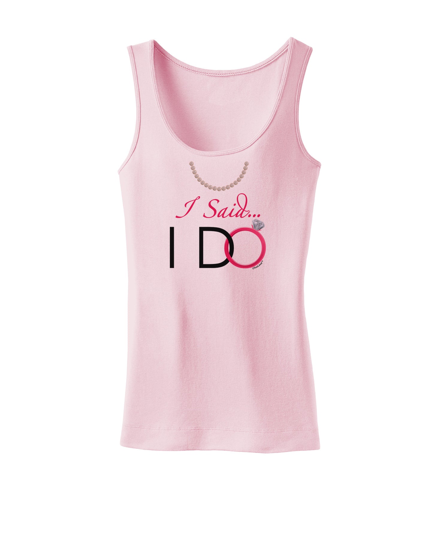 I Said I Do - Bride Womens Petite Tank Top-TooLoud-SoftPink-X-Small-Davson Sales