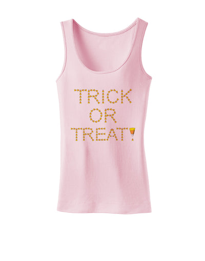 Trick or Treat Candy Corn Halloween Womens Tank Top-Womens Tank Tops-TooLoud-SoftPink-X-Small-Davson Sales