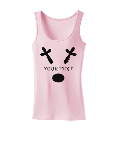 Personalized Matching Reindeer Family Design - Your Text Womens Tank Top-Womens Tank Tops-TooLoud-SoftPink-X-Small-Davson Sales