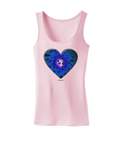 Water Droplet Heart Blue Womens Tank Top by TooLoud-Womens Tank Tops-TooLoud-SoftPink-X-Small-Davson Sales