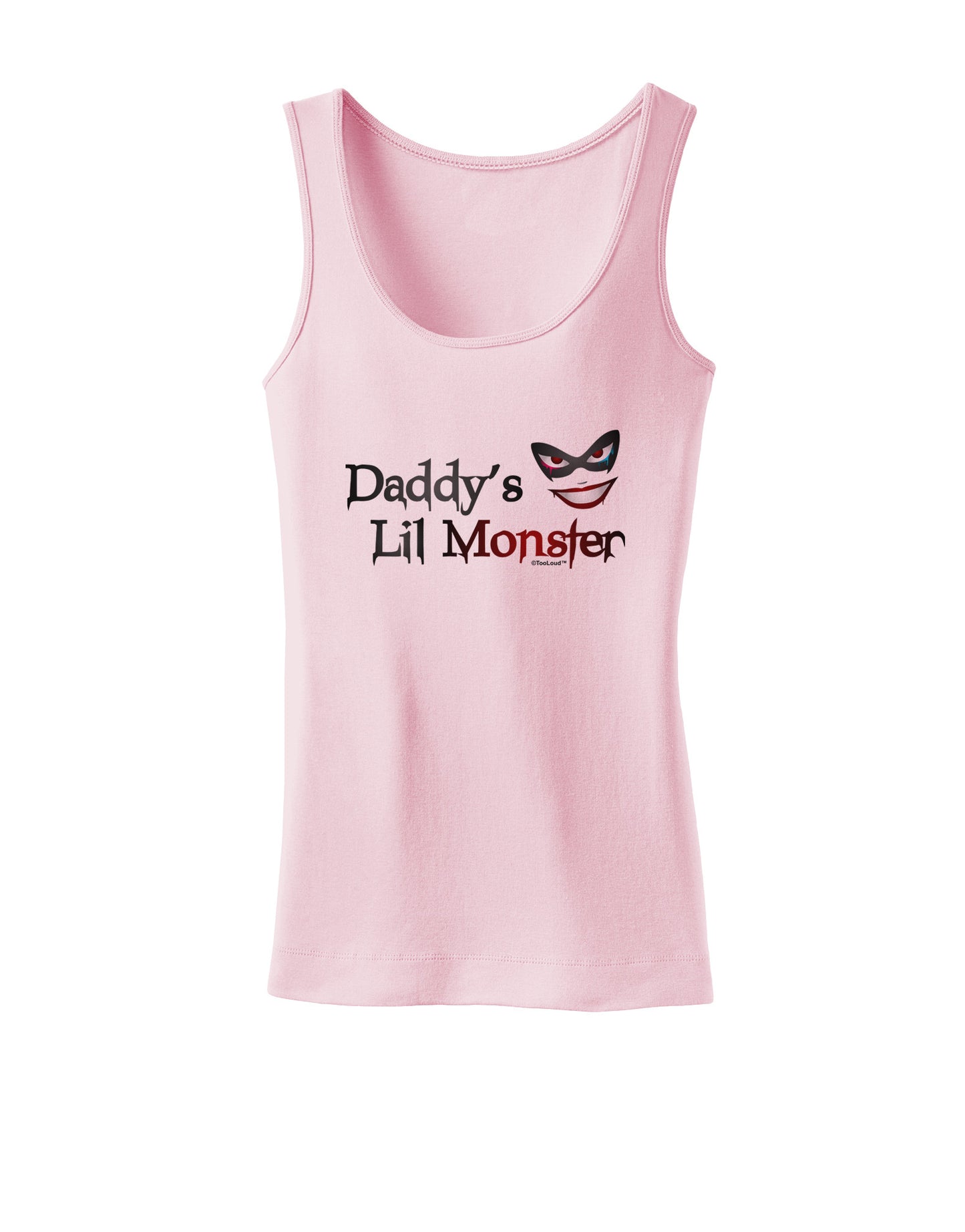 Daddys Lil Monster Womens Petite Tank Top-TooLoud-SoftPink-X-Small-Davson Sales