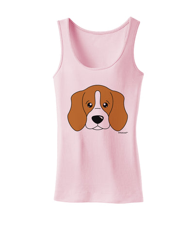 Cute Beagle Dog Womens Tank Top by TooLoud-Womens Tank Tops-TooLoud-SoftPink-X-Small-Davson Sales