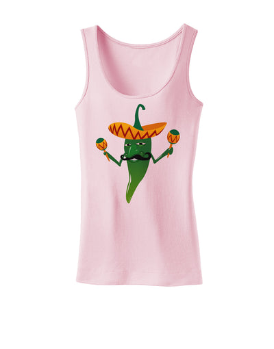 Green Hot Mexican Chili Pepper Womens Tank Top-Womens Tank Tops-TooLoud-SoftPink-X-Small-Davson Sales