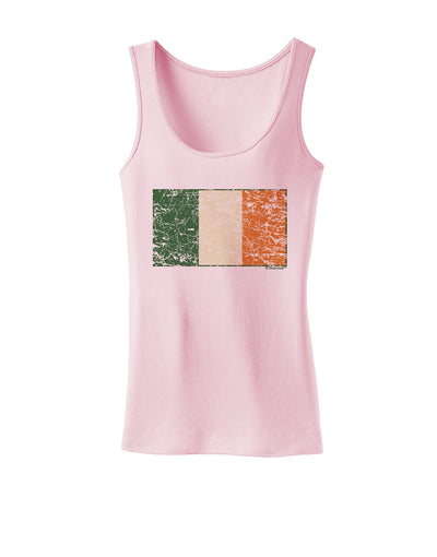 Distressed Irish Flag - Flag of Ireland Womens Tank Top-Womens Tank Tops-TooLoud-SoftPink-X-Small-Davson Sales