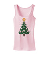 Mustache Christmas Tree Womens Tank Top-Womens Tank Tops-TooLoud-SoftPink-X-Small-Davson Sales