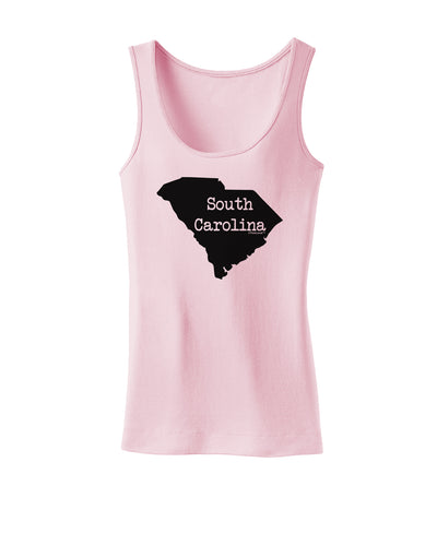 South Carolina - United States Shape Womens Tank Top by TooLoud-Womens Tank Tops-TooLoud-SoftPink-X-Small-Davson Sales