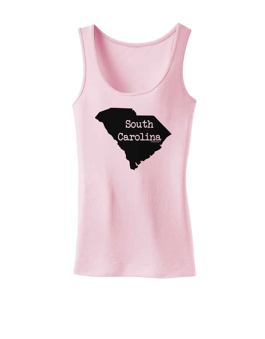 South Carolina - United States Shape Womens Tank Top by TooLoud-Womens Tank Tops-TooLoud-White-X-Small-Davson Sales