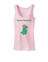 Merry Rexmas T-Rex Dinosaur Christmas Womens Tank Top-Womens Tank Tops-TooLoud-SoftPink-X-Small-Davson Sales