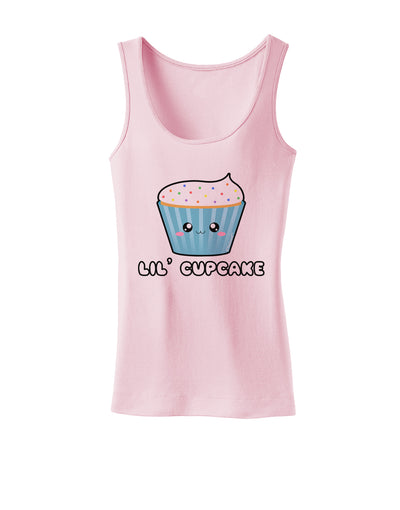 Cute Cupcake with Sprinkles - Lil Cupcake Womens Tank Top by TooLoud-Womens Tank Tops-TooLoud-SoftPink-X-Small-Davson Sales