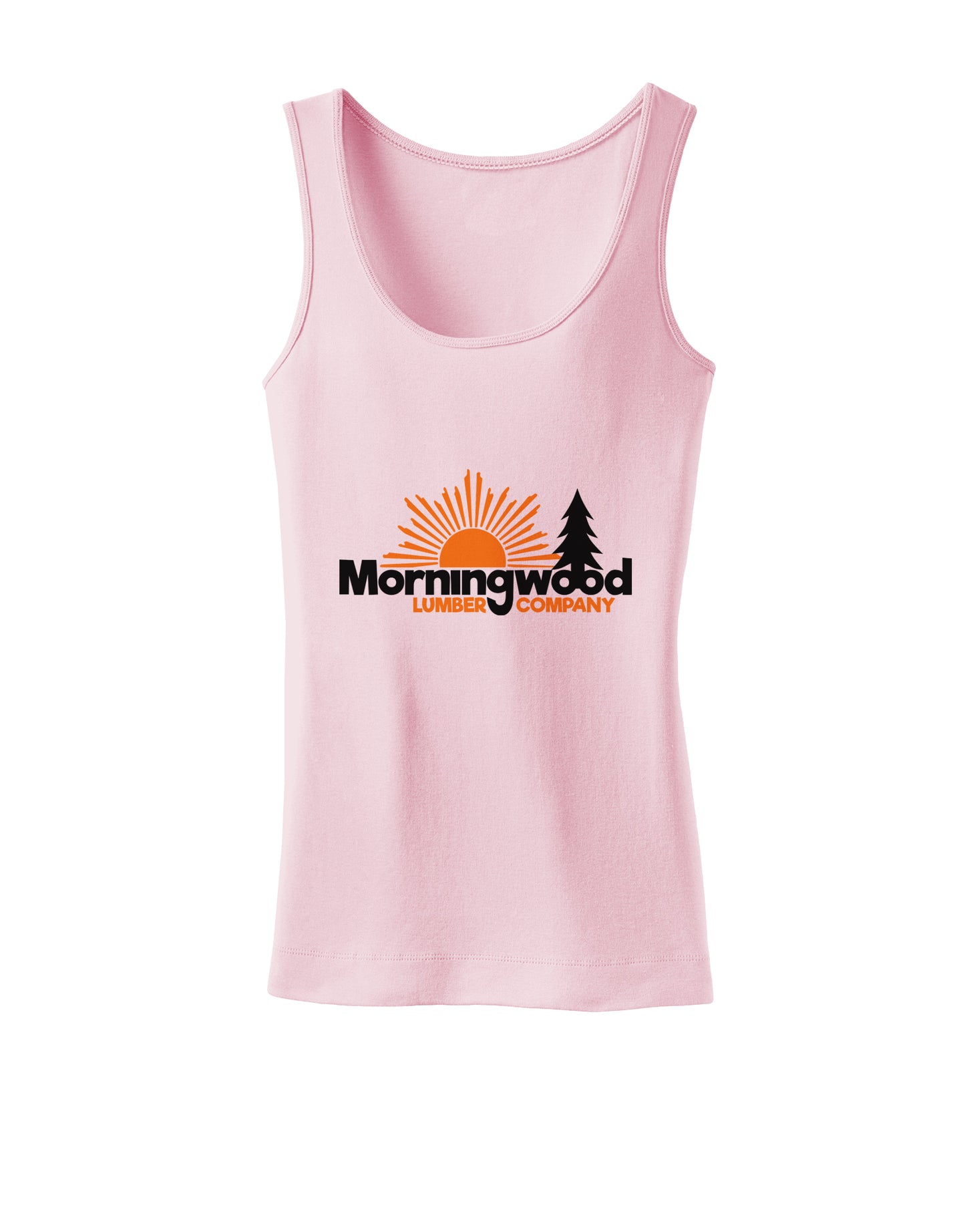 Morningwood Company Funny Womens Petite Tank Top by TooLoud-TooLoud-SoftPink-X-Small-Davson Sales