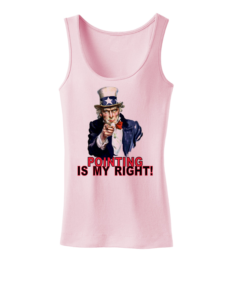 Uncle Sam Pointing is my Right Womens Tank Top-Womens Tank Tops-TooLoud-White-X-Small-Davson Sales