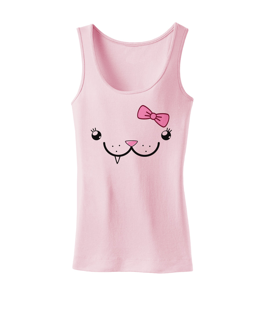 Kyu-T Face - Snagglette Cute Girl Critter Womens Tank Top-Womens Tank Tops-TooLoud-White-X-Small-Davson Sales