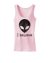 Extraterrestrial - I Believe Distressed Womens Tank Top by TooLoud-Womens Tank Tops-TooLoud-SoftPink-X-Small-Davson Sales