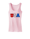 Collegiate USA Womens Tank Top-Womens Tank Tops-TooLoud-SoftPink-X-Small-Davson Sales