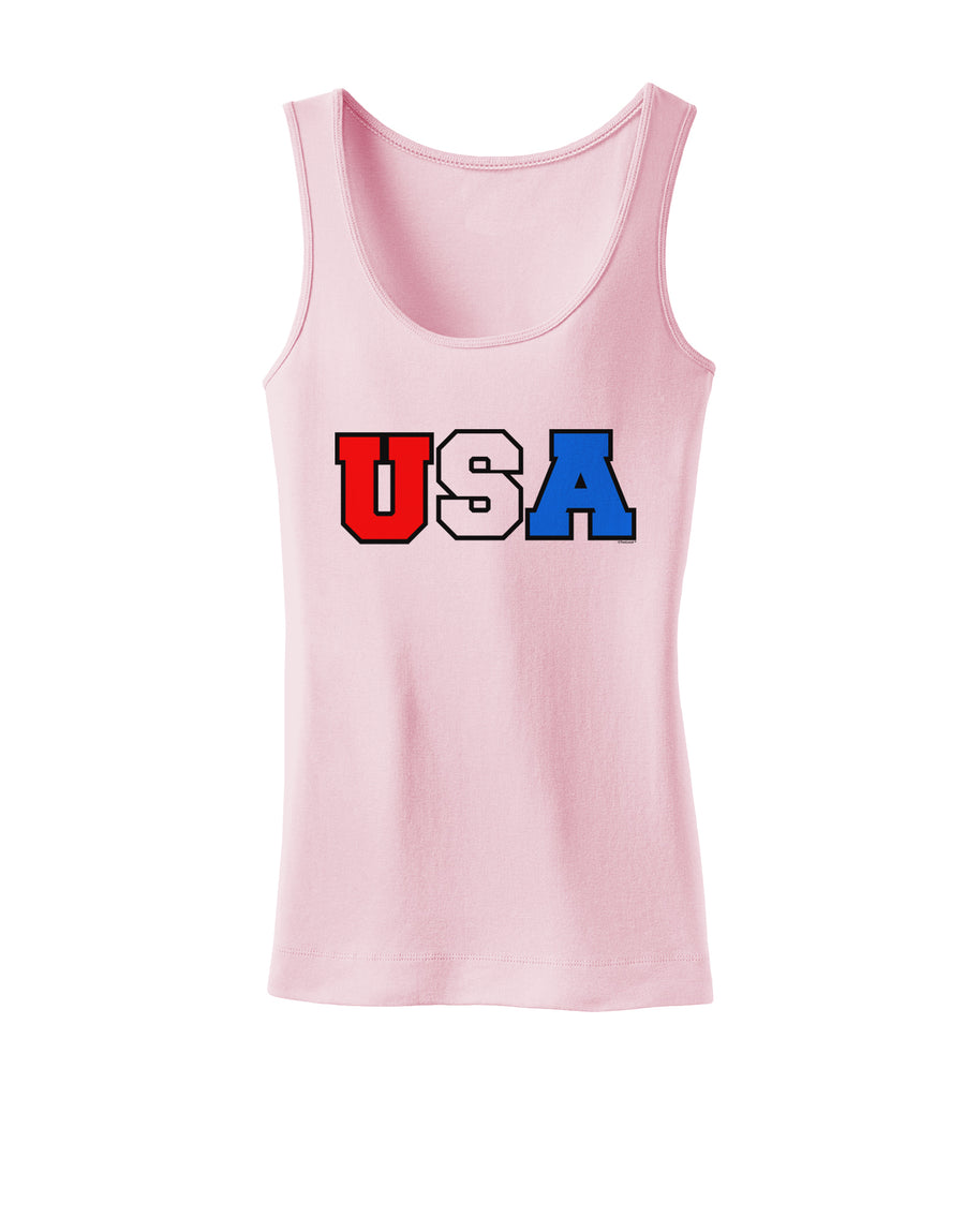 Collegiate USA Womens Tank Top-Womens Tank Tops-TooLoud-White-X-Small-Davson Sales