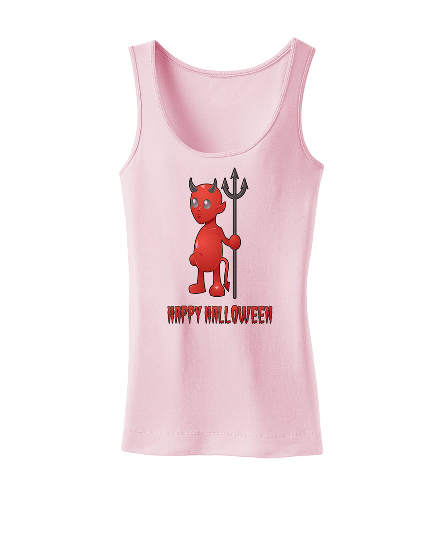 Cute Devil - Happy Halloween Design Womens Tank Top-Womens Tank Tops-TooLoud-White-X-Small-Davson Sales