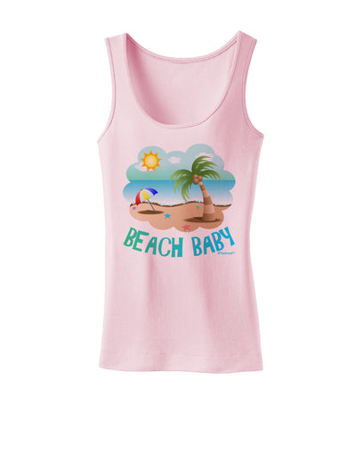 Fun Summer Beach Scene - Beach Baby Womens Tank Top by TooLoud-Womens Tank Tops-TooLoud-SoftPink-X-Small-Davson Sales