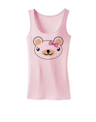 Kyu-T Head - Day Beartholomea Girl Teddy Bear Womens Tank Top-Womens Tank Tops-TooLoud-SoftPink-X-Small-Davson Sales