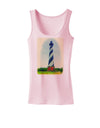 TooLoud Watercolor Lighthouse 1 Womens Tank Top-Womens Tank Tops-TooLoud-SoftPink-X-Small-Davson Sales