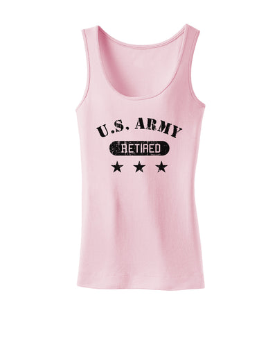 Retired Army Womens Petite Tank Top-TooLoud-SoftPink-X-Small-Davson Sales