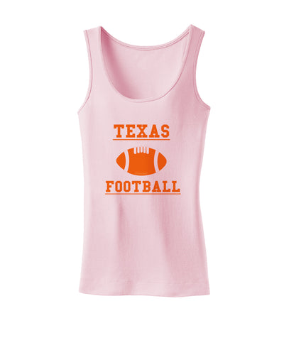 Texas Football Womens Petite Tank Top by TooLoud-TooLoud-SoftPink-X-Small-Davson Sales