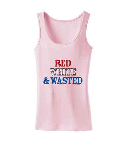 Red White and Wasted Womens Tank Top-Womens Tank Tops-TooLoud-SoftPink-X-Small-Davson Sales