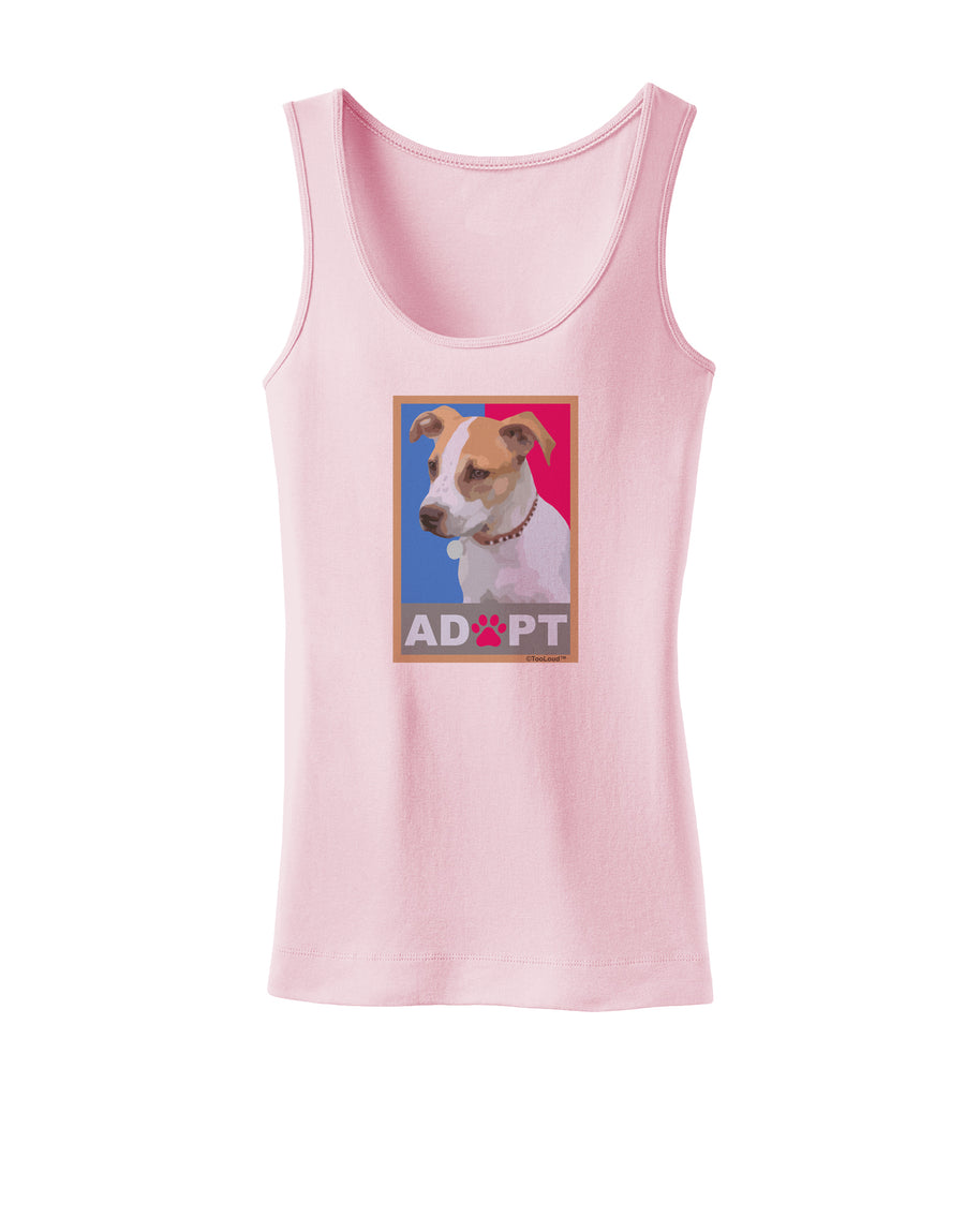 Adopt Cute Puppy Cat Adoption Womens Petite Tank Top-TooLoud-White-X-Small-Davson Sales