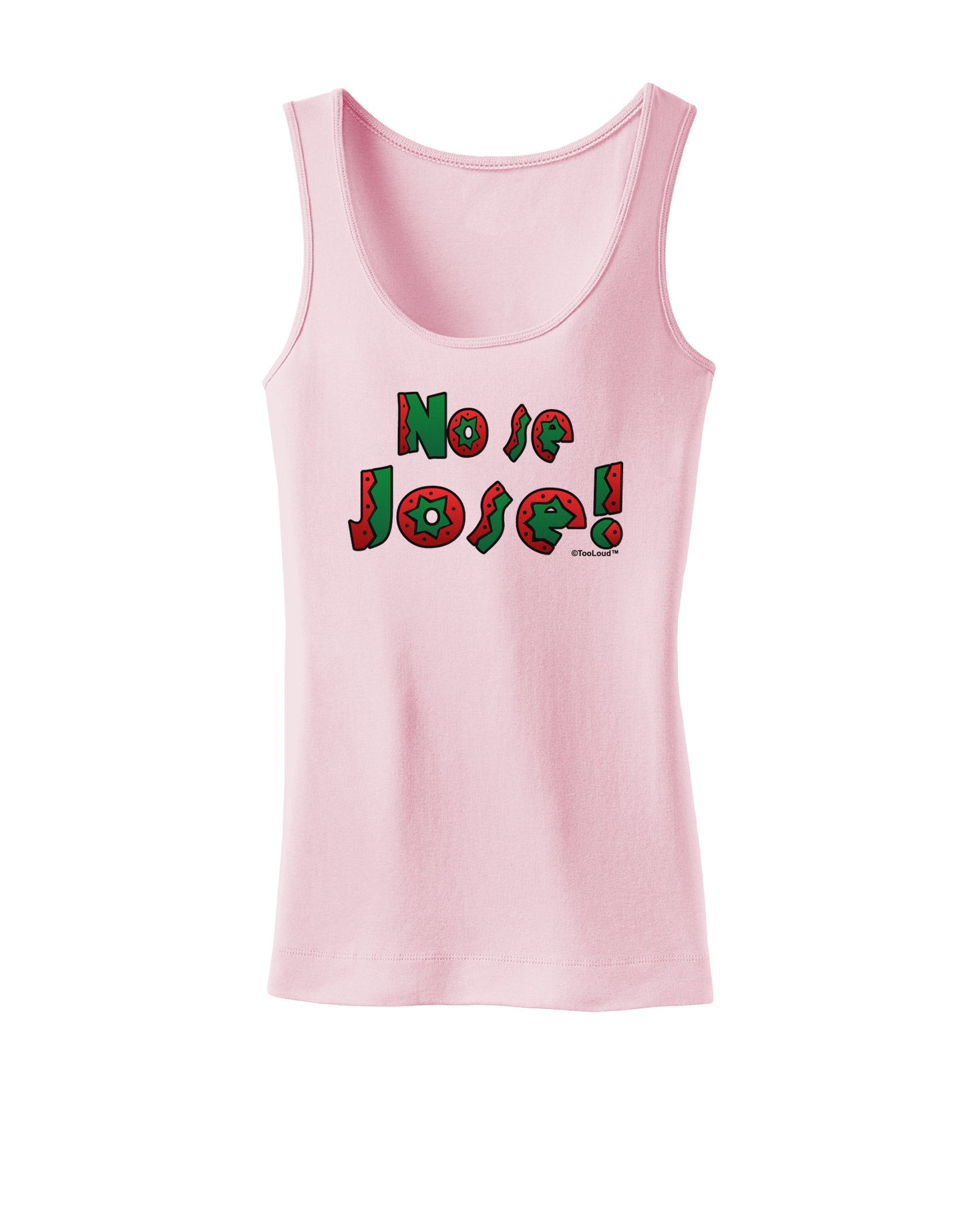No Se Jose Womens Petite Tank Top-TooLoud-SoftPink-X-Small-Davson Sales