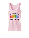 Love Always Wins with Date - Marriage Equality Womens Tank Top-Womens Tank Tops-TooLoud-SoftPink-X-Small-Davson Sales