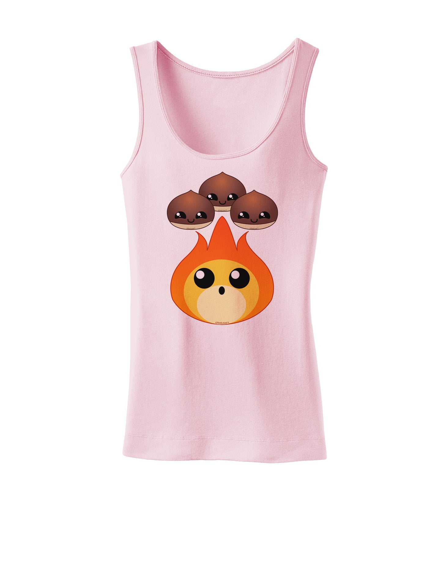 Cute Chestnuts Roasting - Christmas Womens Tank Top-Womens Tank Tops-TooLoud-SoftPink-X-Small-Davson Sales