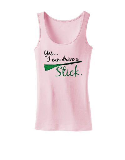 Drive Stick Green Womens Tank Top-Womens Tank Tops-TooLoud-SoftPink-X-Small-Davson Sales